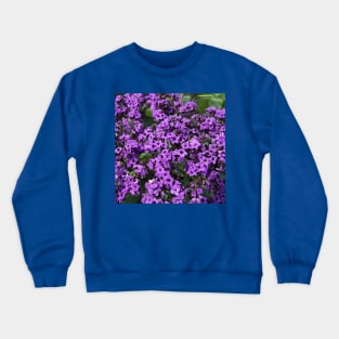 Whimsical purple Flowers Photo Crewneck Sweatshirt